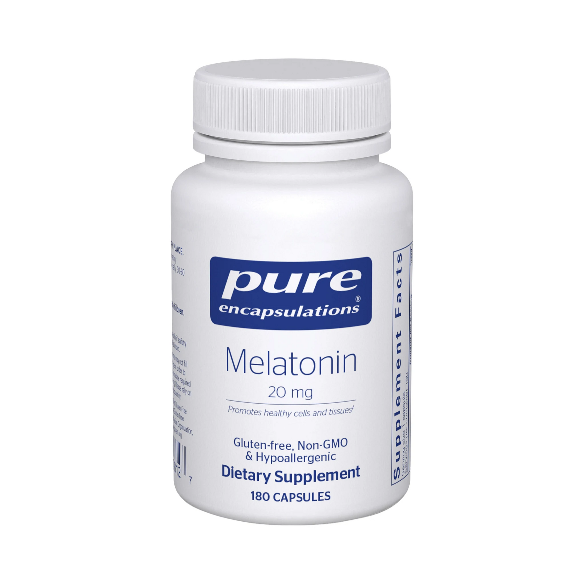 Pure Encapsulations Melatonin 20mg 180 Capsules