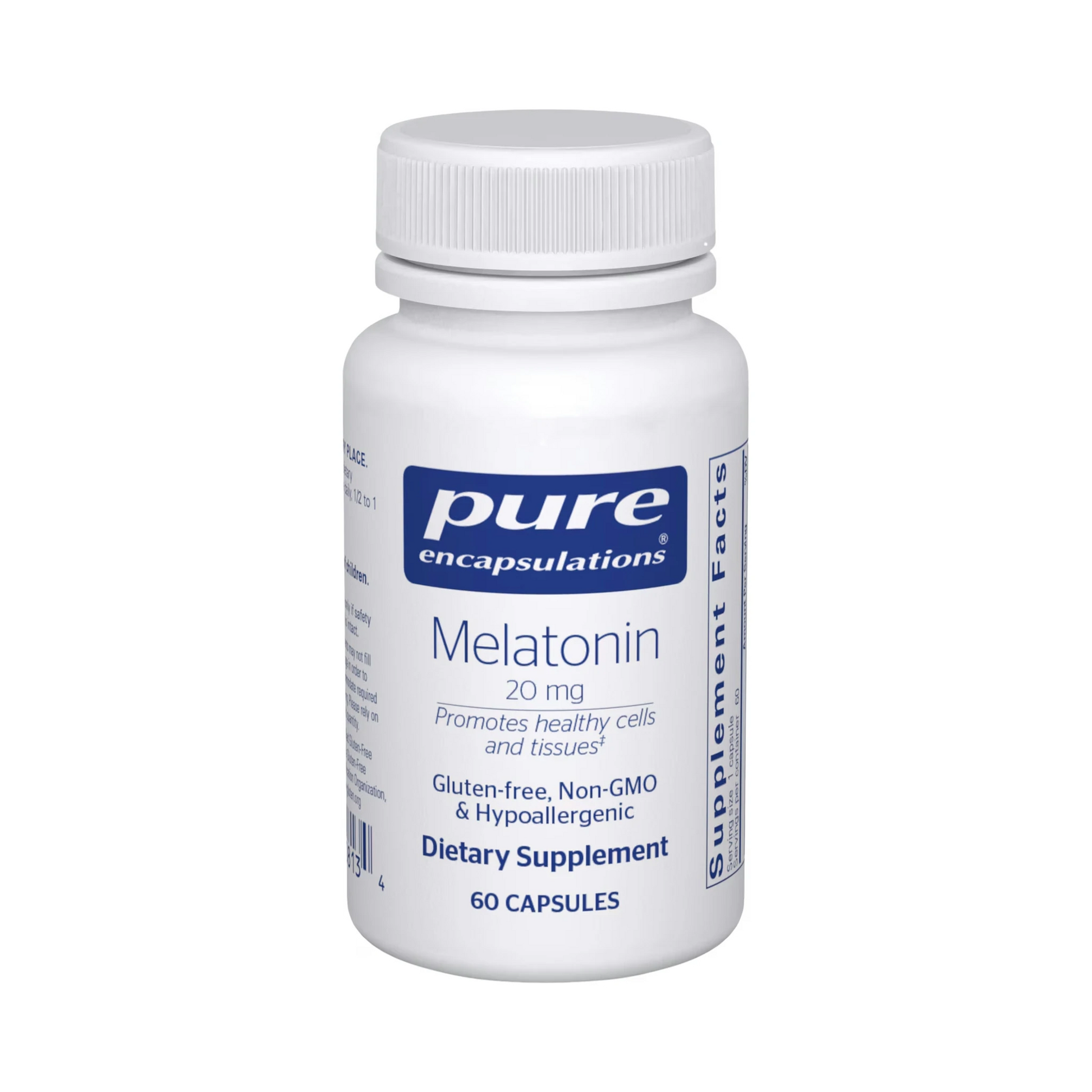 Pure Encapsulations Melatonin 20mg 60 Capsules