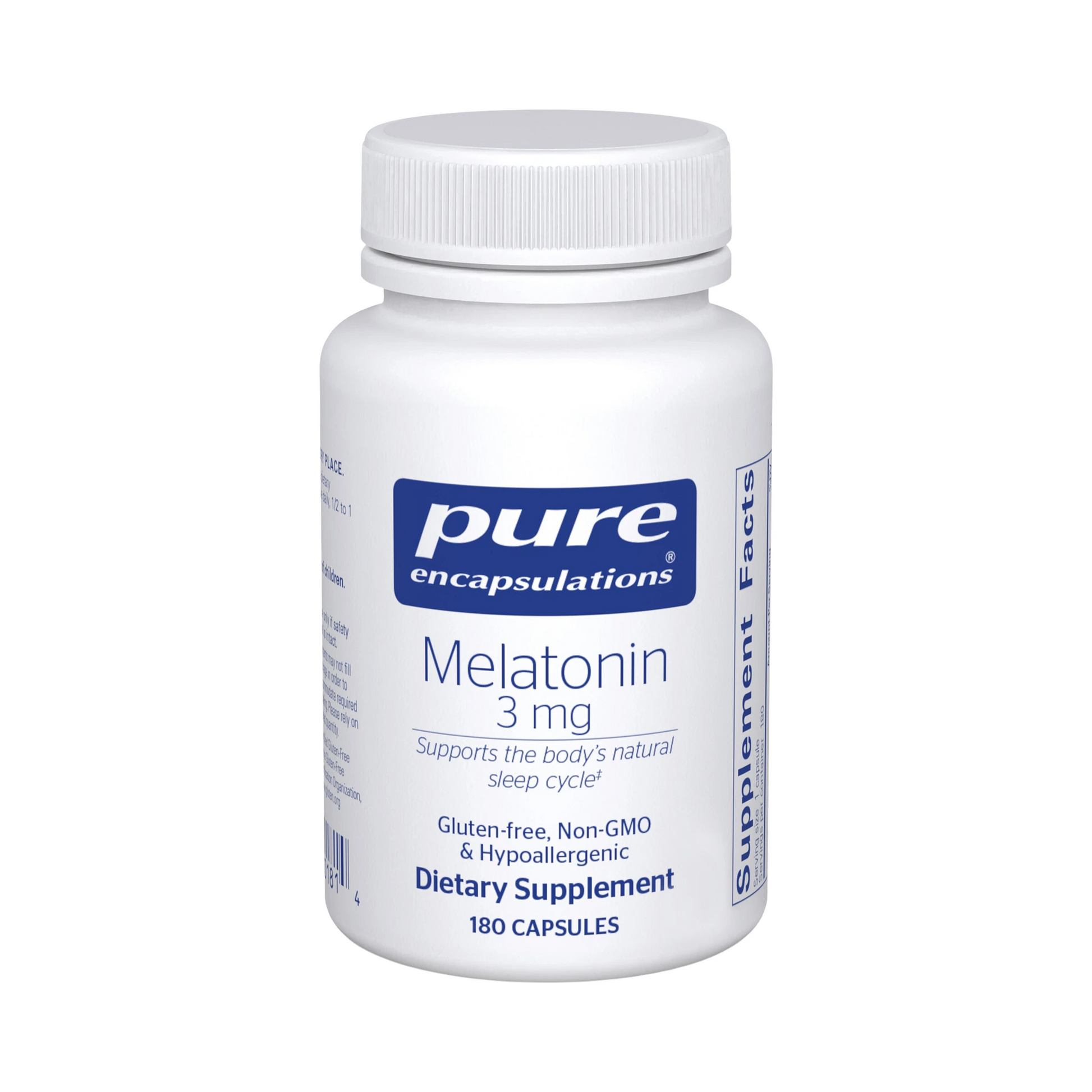 Pure Encapsulations Melatonin 3mg 180 Capsules