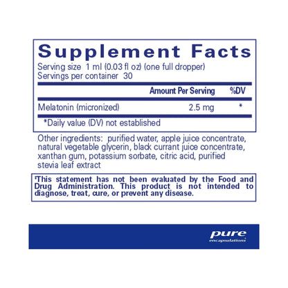 Pure Encapsulations Melatonin Liquid 30ml