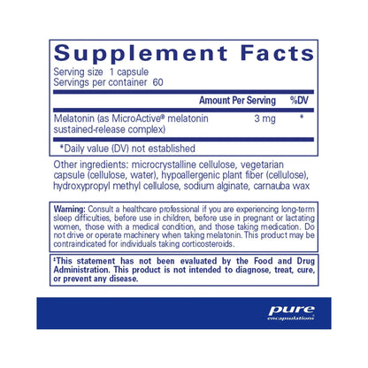Pure Encapsulations Melatonin-SR 60 Capsules