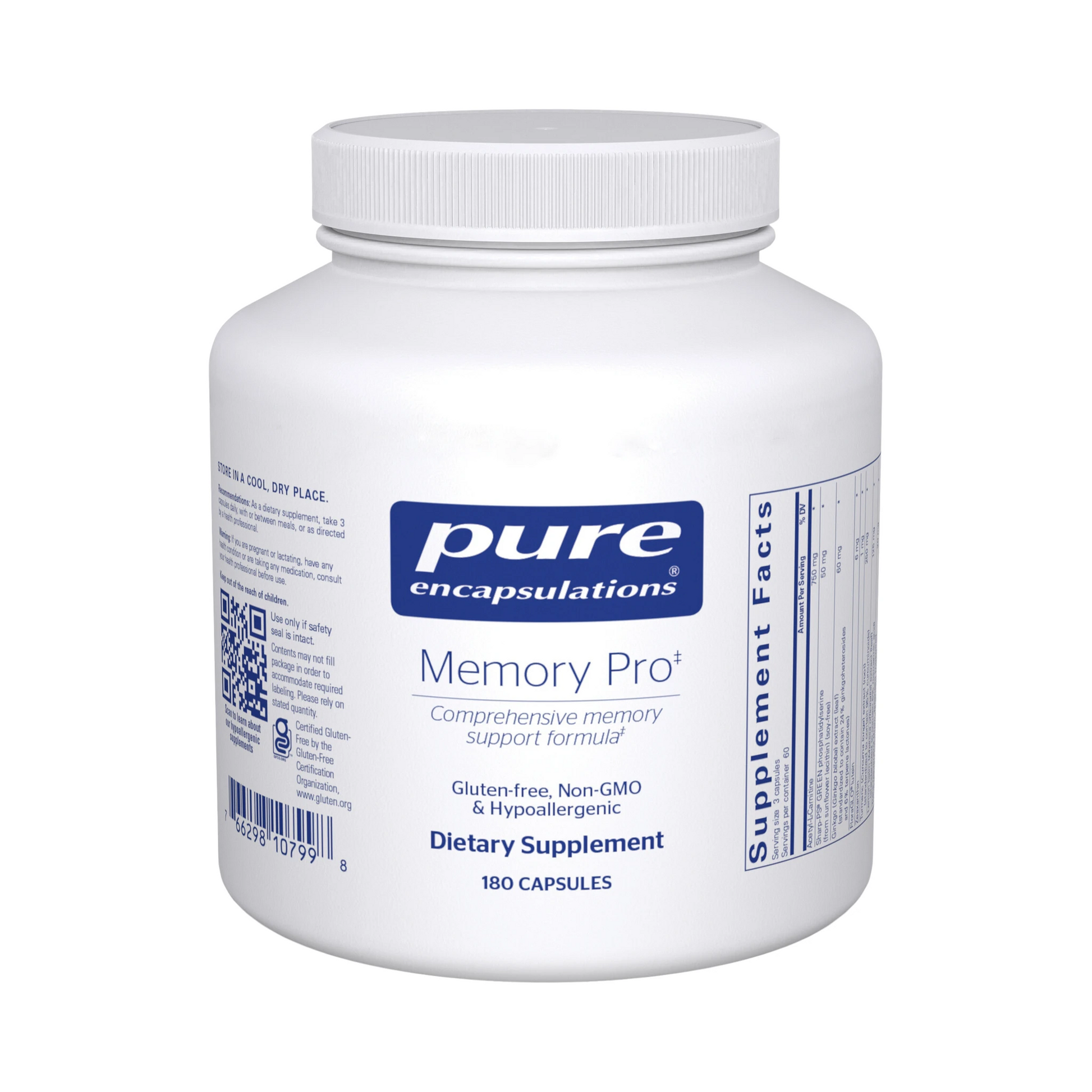 Pure Encapsulations Memory Pro 180 Capsules