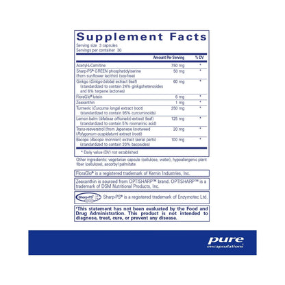 Pure Encapsulations Memory Pro 90 Capsules
