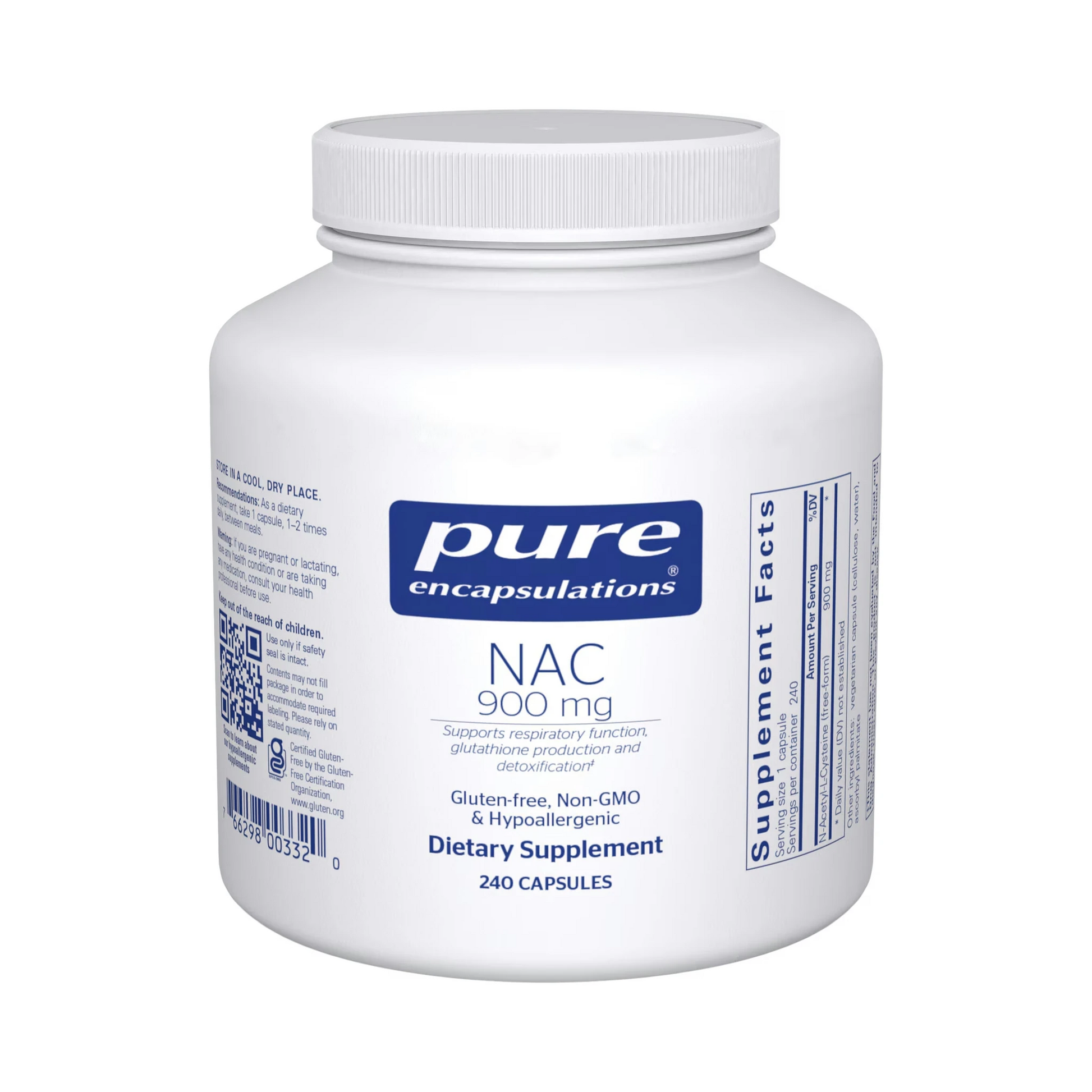 Pure Encapsulations NAC 900mg 240 Capsules