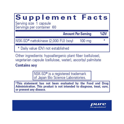 Pure Encapsulations NSK-SD 100mg 60 Capsules