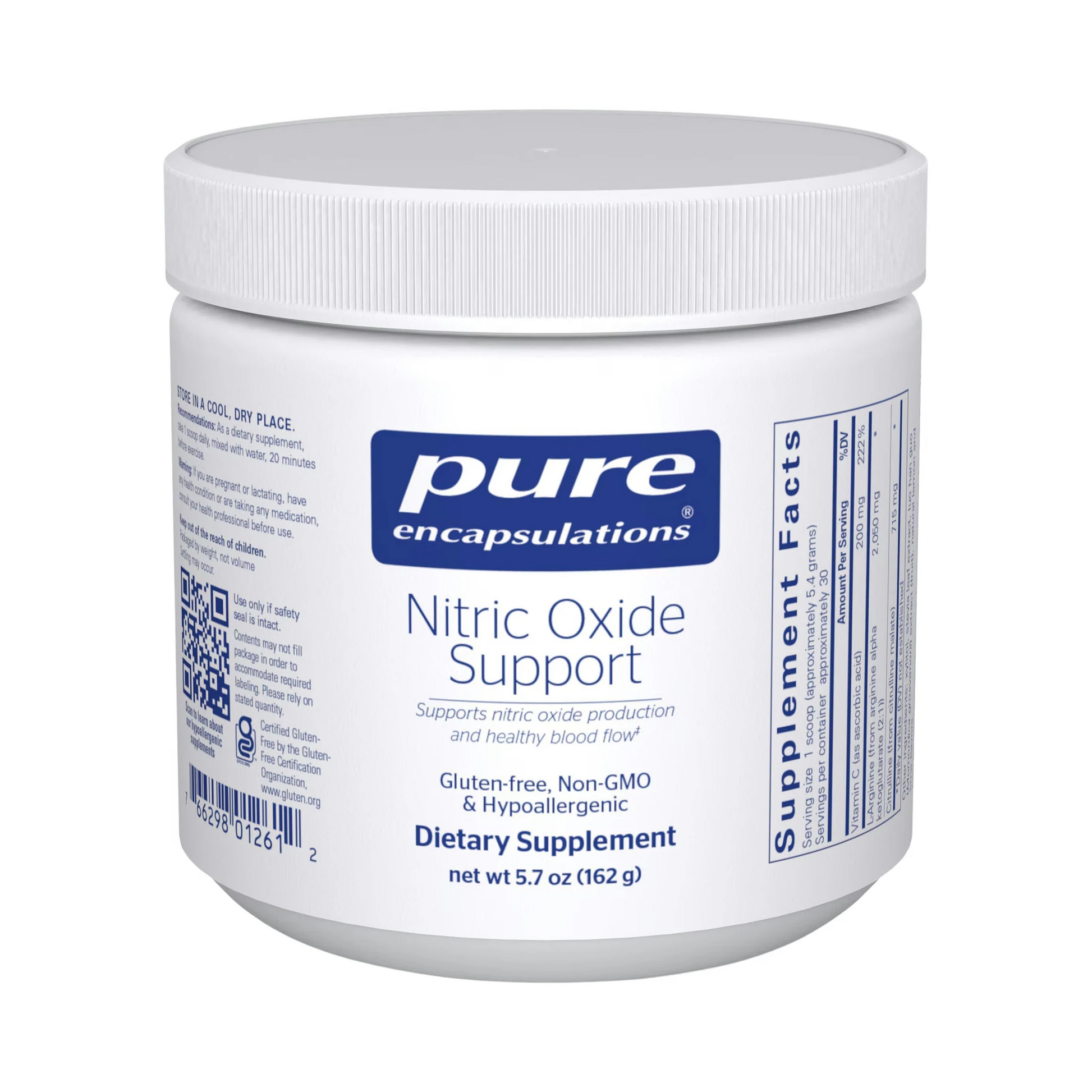 Pure Encapsulations Nitric Oxide Support 162g