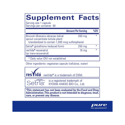 Pure Encapsulations Nrf2 Detox 60 Capsules