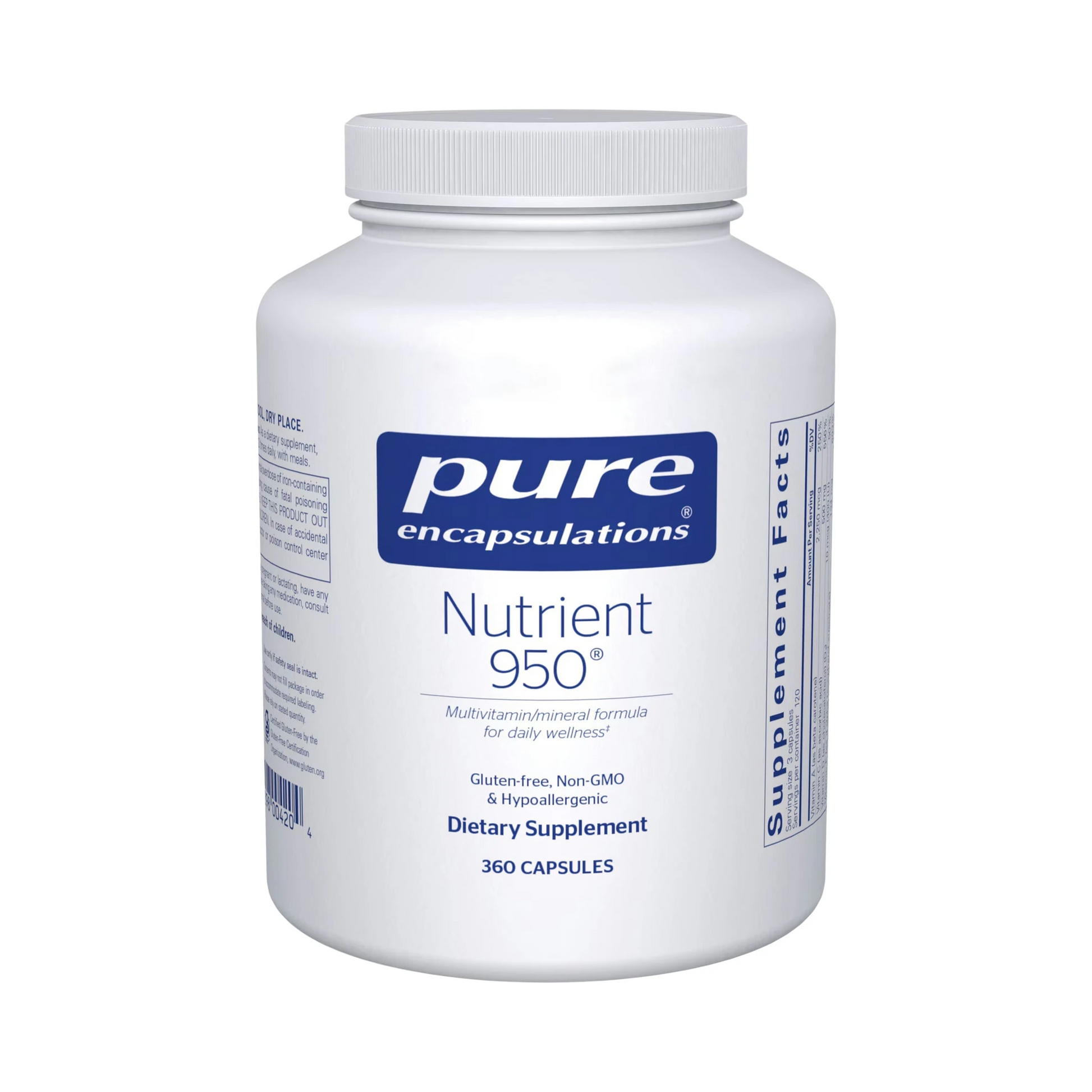 Pure Encapsulations Nutrient 950 360 Capsules