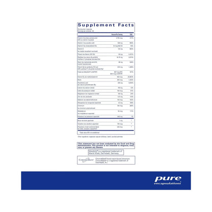 Pure Encapsulations Nutrient 950 A without copper & iron 180 Capsules