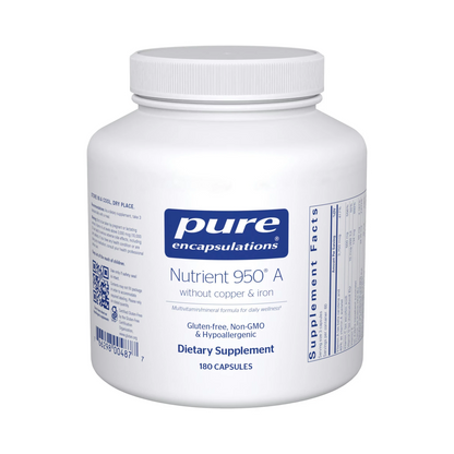 Pure Encapsulations Nutrient 950 A without copper & iron 180 Capsules