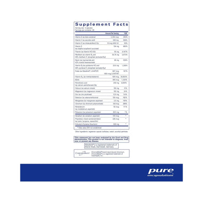 Pure Encapsulations Nutrient 950 with NAC 240 Capsules