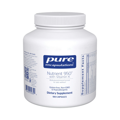 Pure Encapsulations Nutrient 950 with Vitamin K 180 Capsules