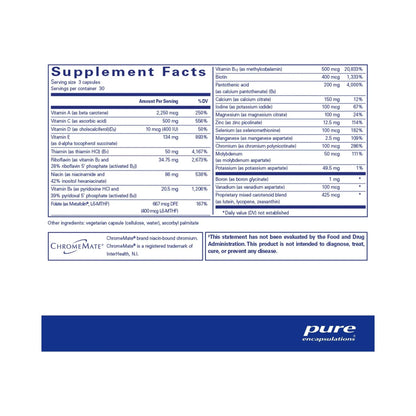 Pure Encapsulations Nutrient 950 without Copper & Iron 90 Capsules