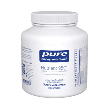 Pure Encapsulations Nutrient 950 without Copper, Iron & Iodine 180 Capsules