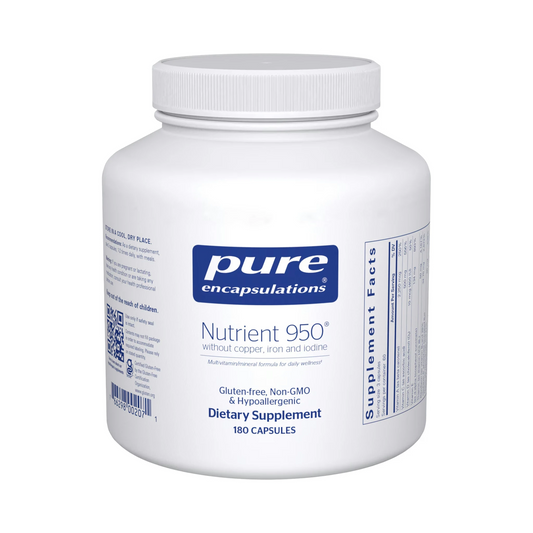 Pure Encapsulations Nutrient 950 without Copper, Iron & Iodine 180 Capsules