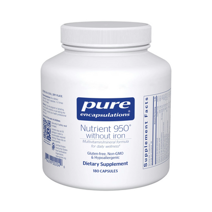 Pure Encapsulations Nutrient 950 without Iron 180 Capsules