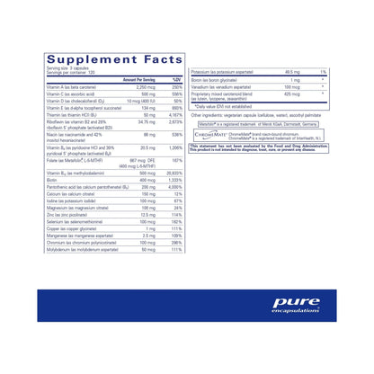Pure Encapsulations Nutrient 950 without Iron 360 Capsules