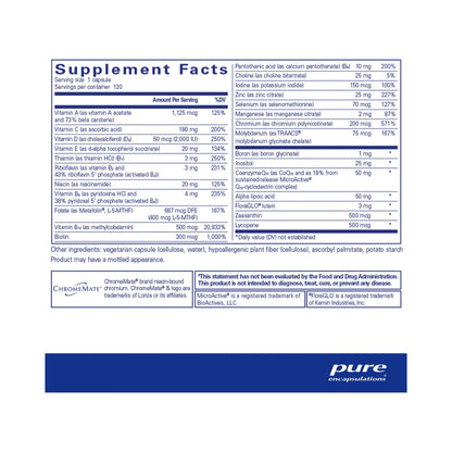 Pure Encapsulations O.N.E. Multivitamin 120 Capsules