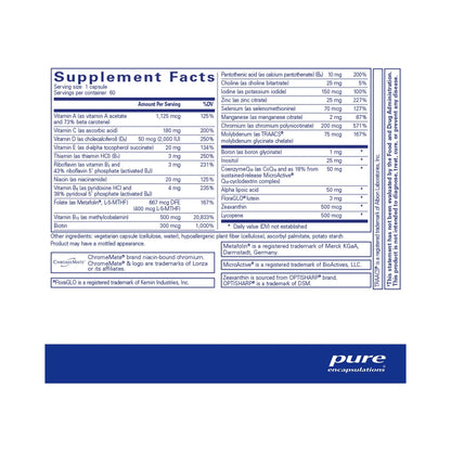 Pure Encapsulations O.N.E. Multivitamin 60 Capsules