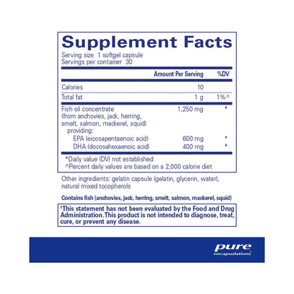 Pure Encapsulations O.N.E Omega 30 Capsules