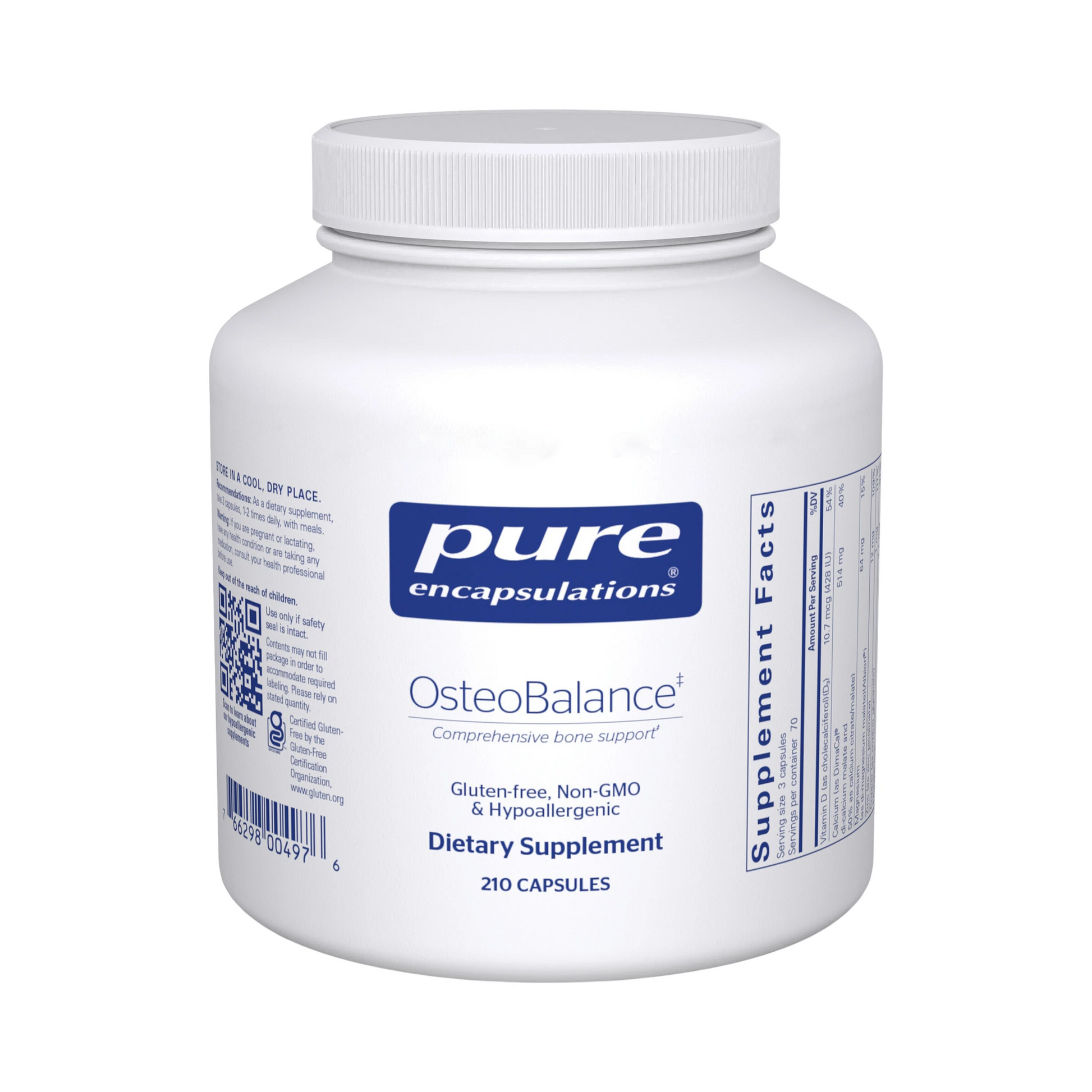 Pure Encapsulations OsteoBalance 210 Capsules