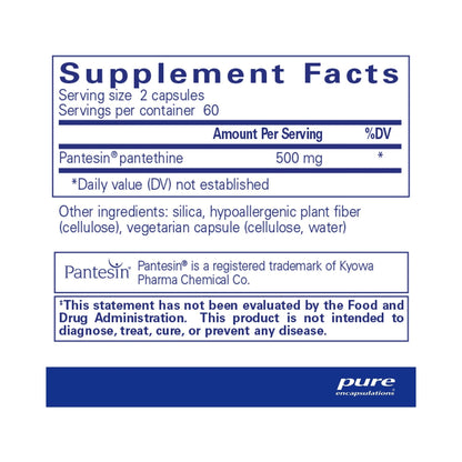 Pure Encapsulations Pantethine 120 Capsules