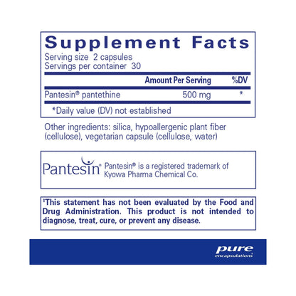 Pure Encapsulations Pantethine 60 Capsules