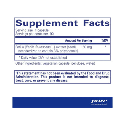 Pure Encapsulations Perilla extract 90 Capsules
