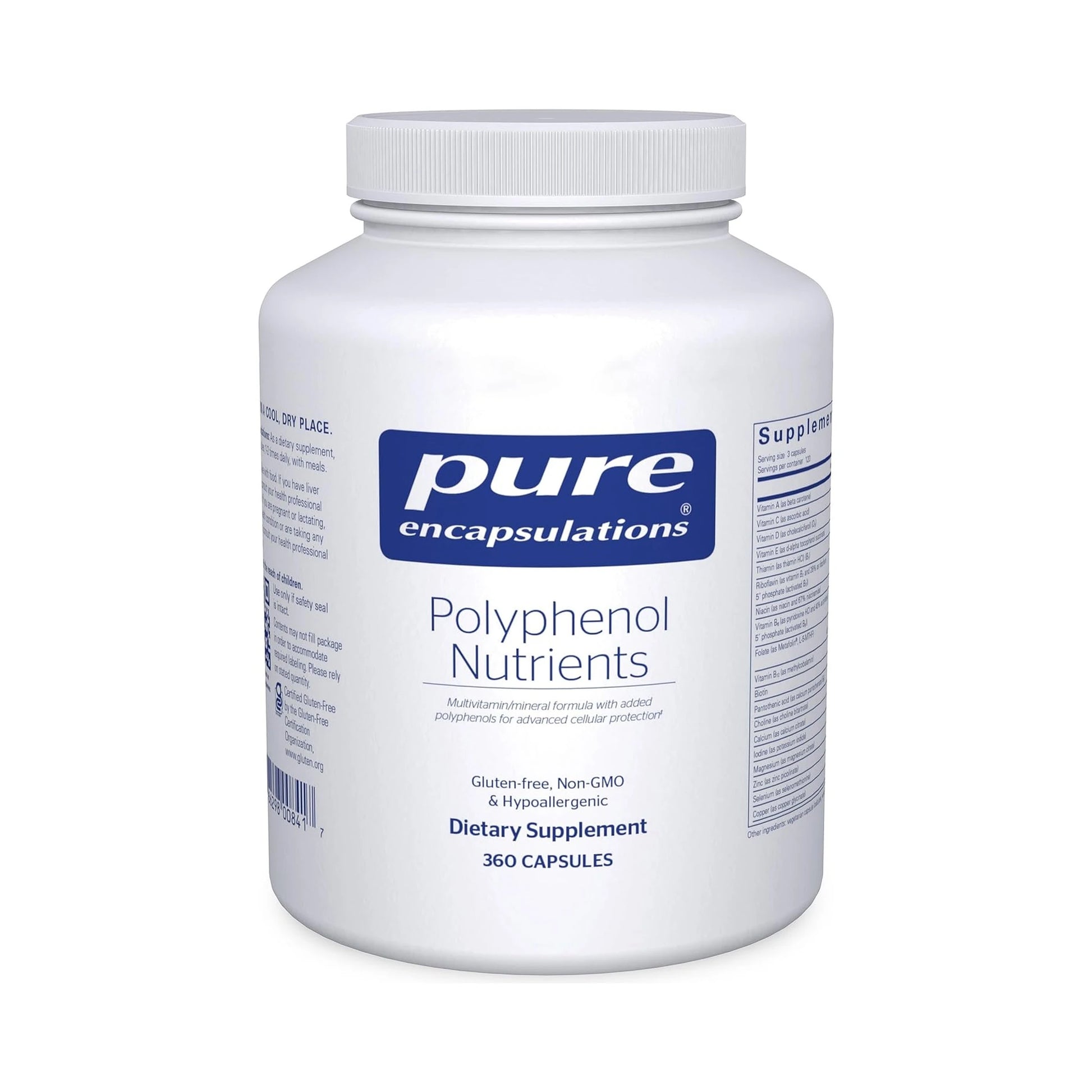 Pure Encapsulations Polyphenol Nutrients 360 Capsules