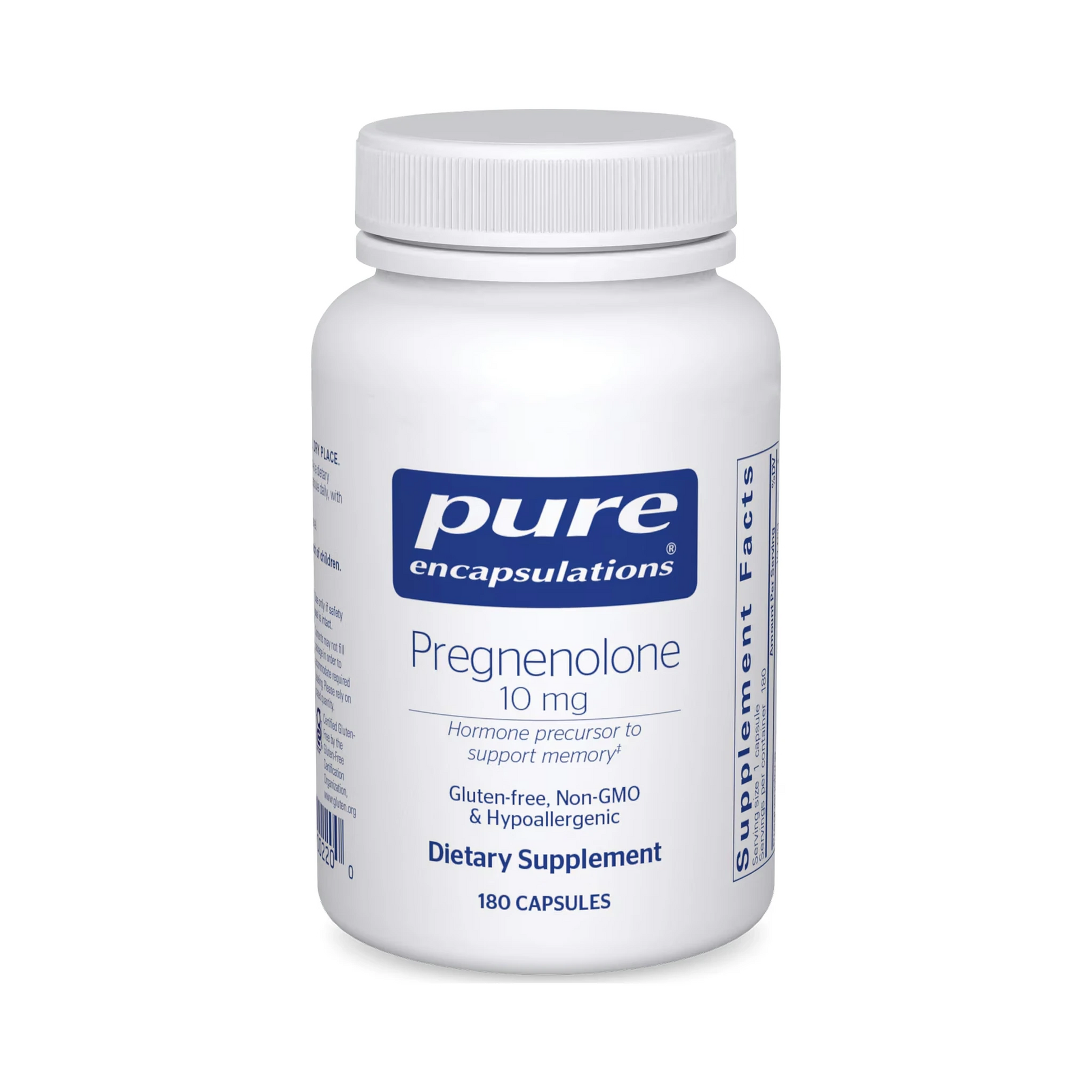 Pure Encapsulations Pregnenolone 10mg 180 Capsules