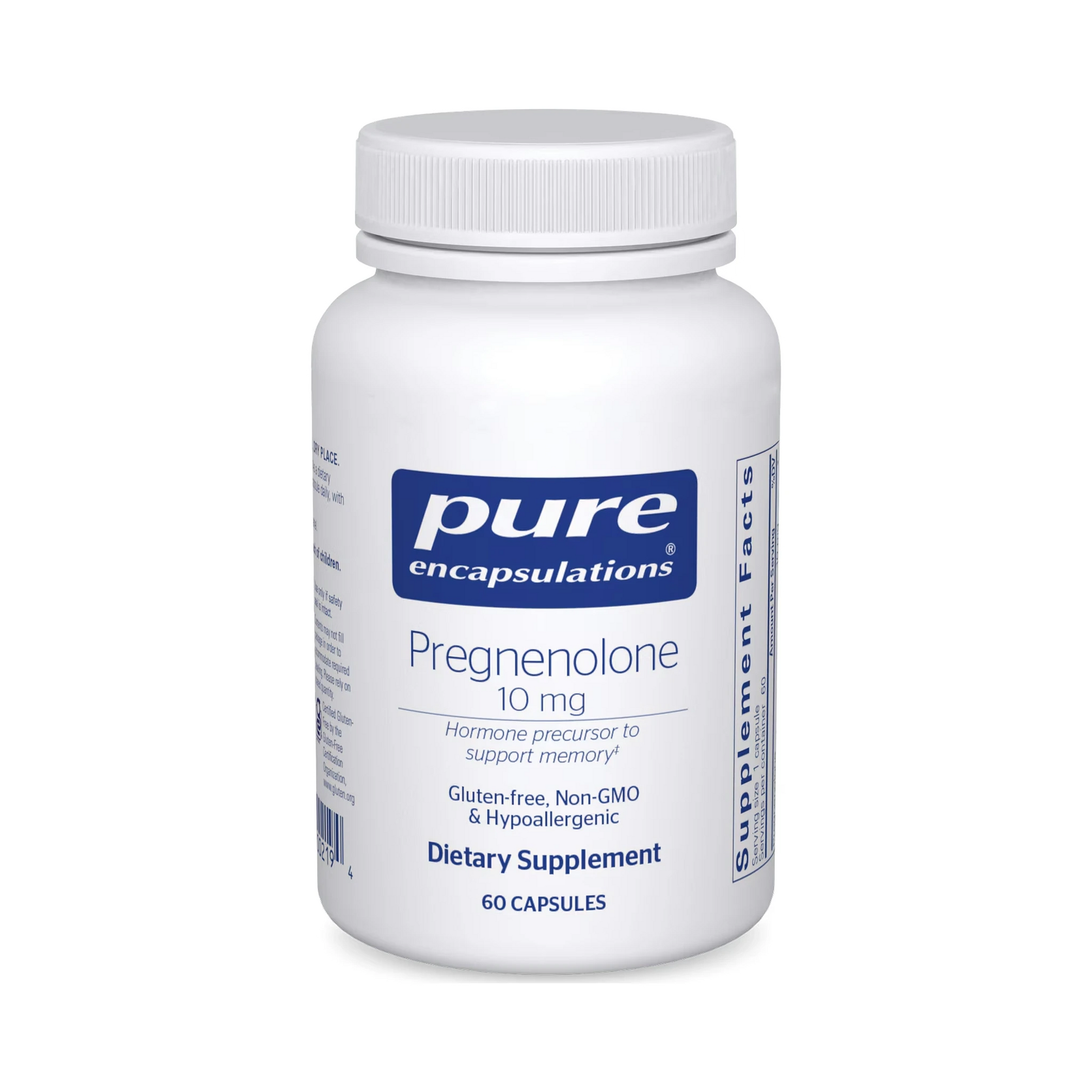 Pure Encapsulations Pregnenolone 10mg 60 Capsules