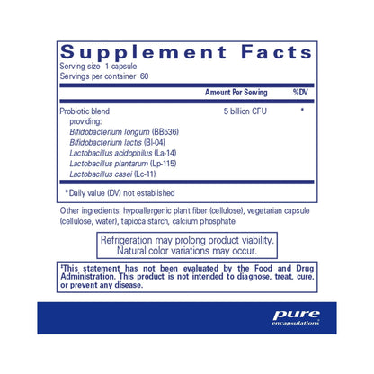 Pure Encapsulations Probiotic IMM 60 Capsules