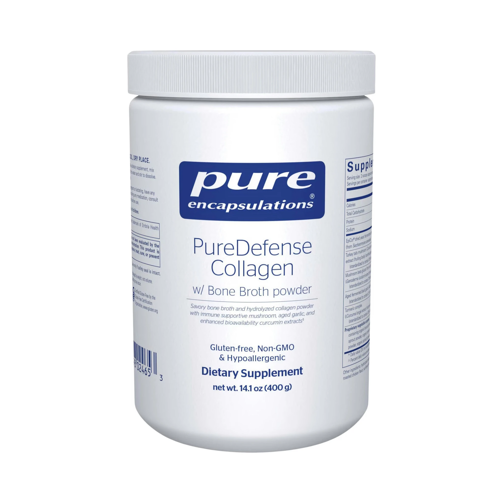 Pure Encapsulations PureDefense Collagen w/ Bone Broth powder 400g