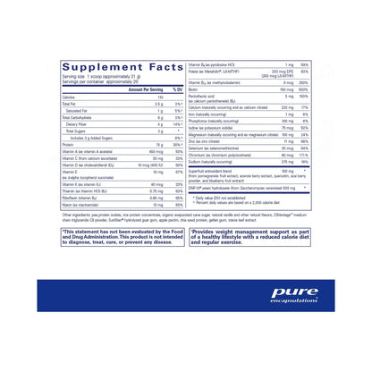 Pure Encapsulations PureLean Protein 620g