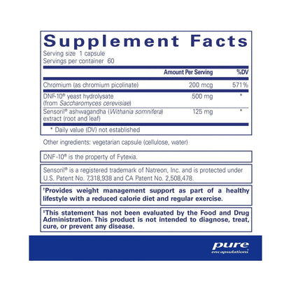 Pure Encapsulations PureLean Satiety 60 Capsules