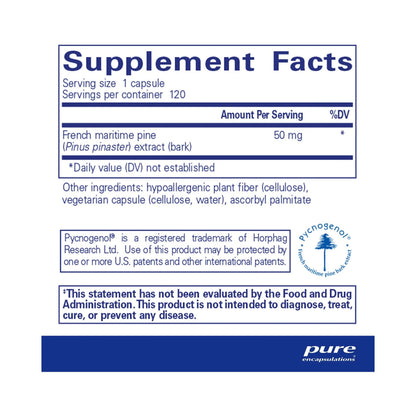 Pure Encapsulations Pycnogenol 50mg 120 Capsules