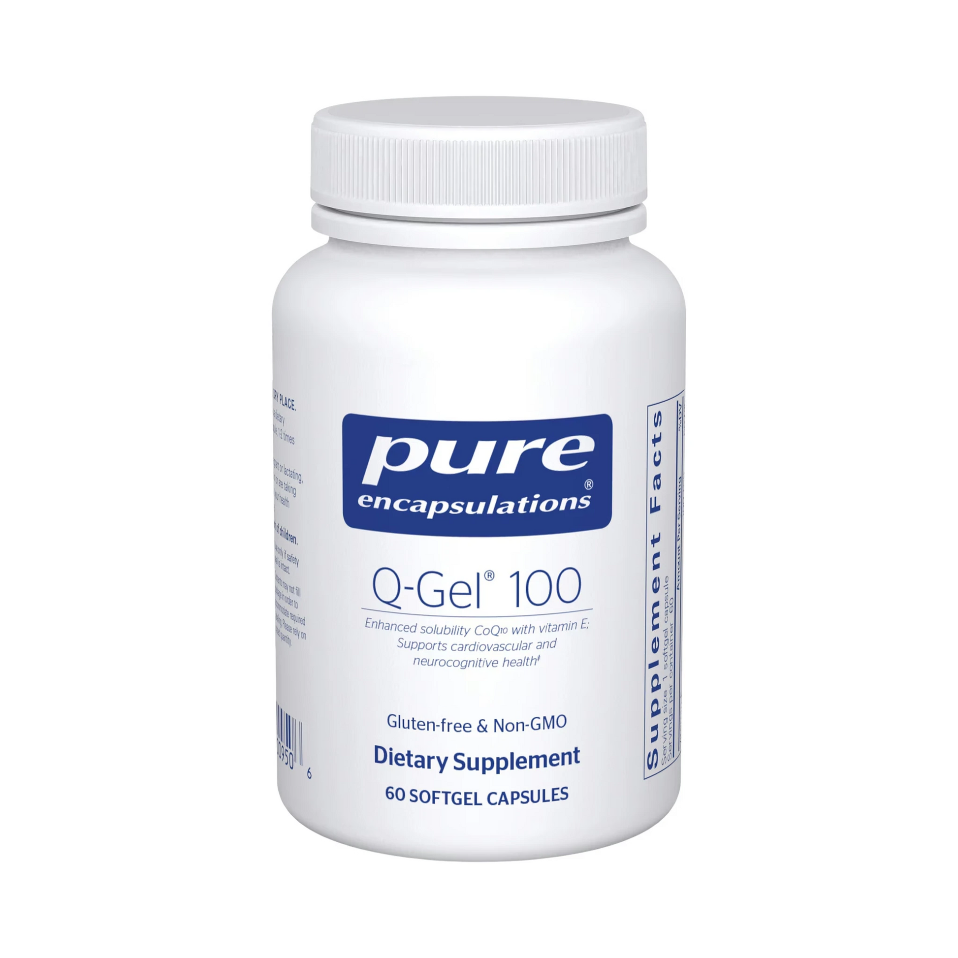 Pure Encapsulations Q-Gel (Hydrosoluble CoQ10) 100mg  60 Capsules