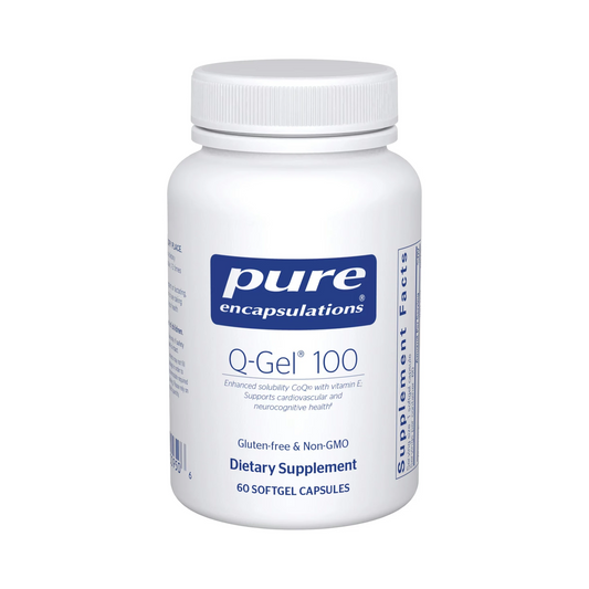 Pure Encapsulations Q-Gel (Hydrosoluble CoQ10) 100mg  60 Capsules