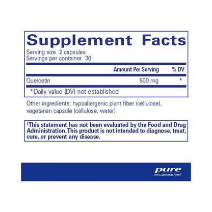 Pure Encapsulations Quercetin 60 Capsules