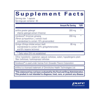 Pure Encapsulations Rapid Mental Energy 30 Capsules