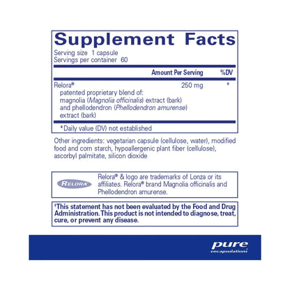 Pure Encapsulations Relora 60 Capsules