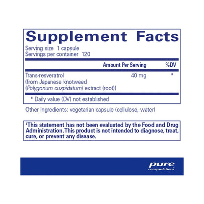 Pure Encapsulations Resveratrol 120 Capsules