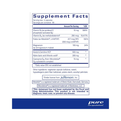 Pure Encapsulations RevitalAge Nerve 120 Capsules