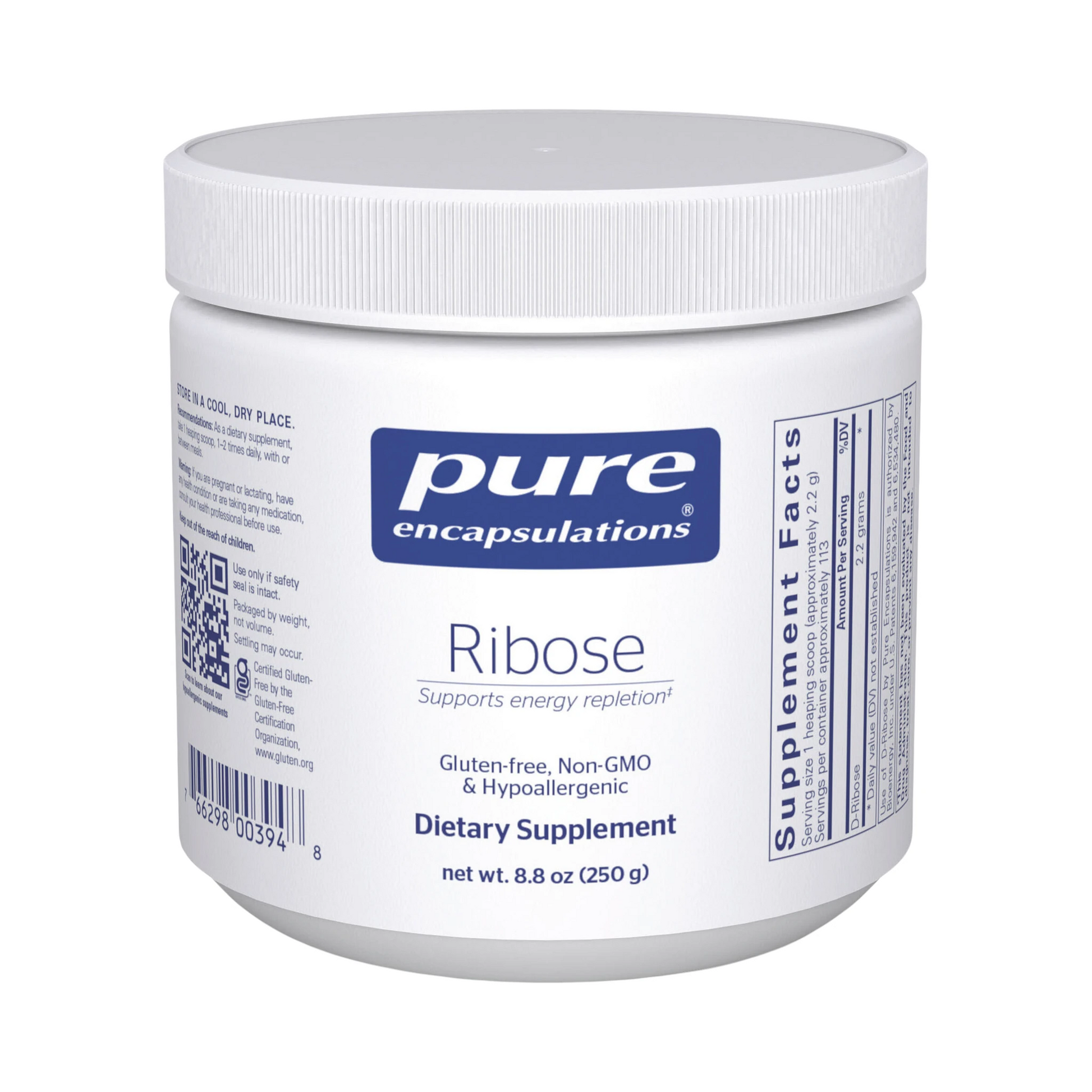 Pure Encapsulations Ribose Powder 250g