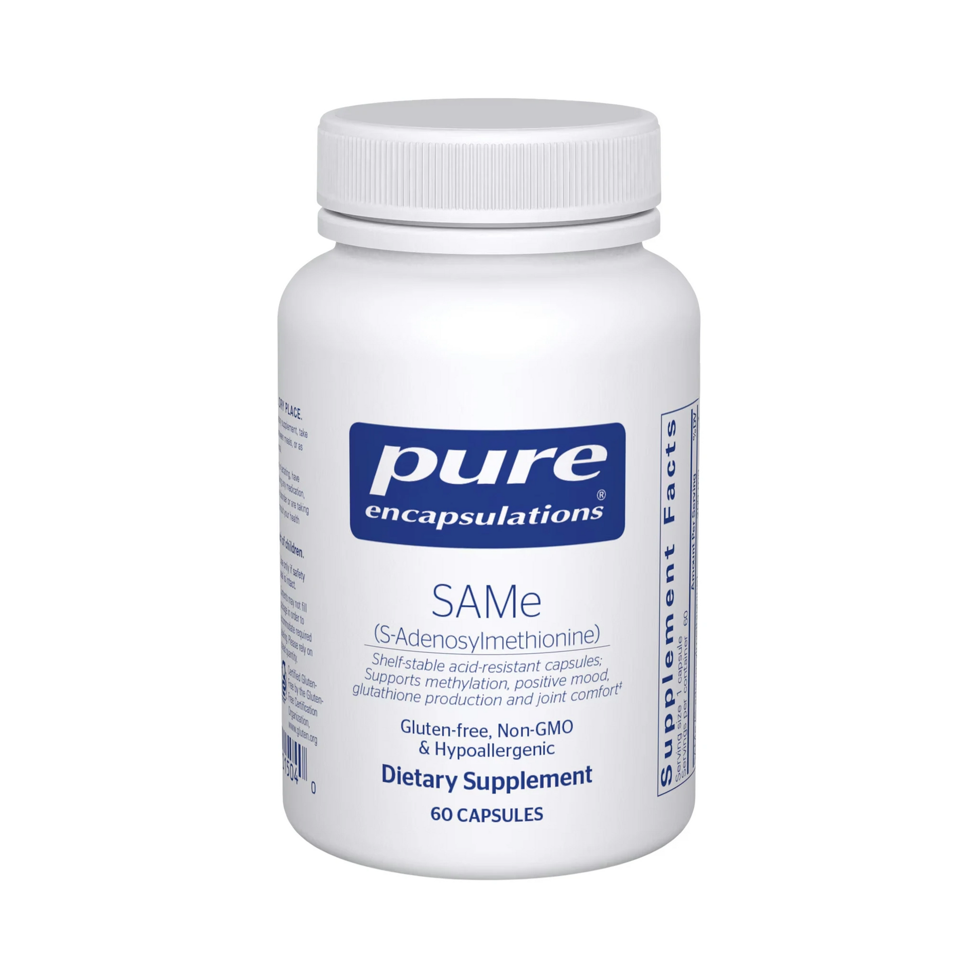 Pure Encapsulations SAMe (S-Adenosylmethionine) 60 Capsules