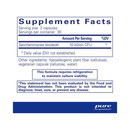 Pure Encapsulations Saccharomyces Boulardii 60 Capsules