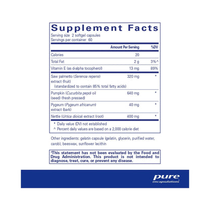 Pure Encapsulations Saw Palmetto Plus 120 Capsules