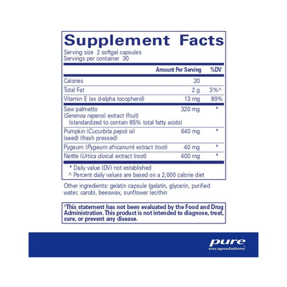 Pure Encapsulations Saw Palmetto Plus 60 Capsules