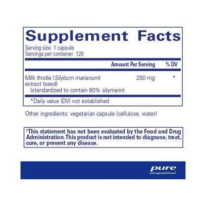 Pure Encapsulations Silymarin 120 Capsules