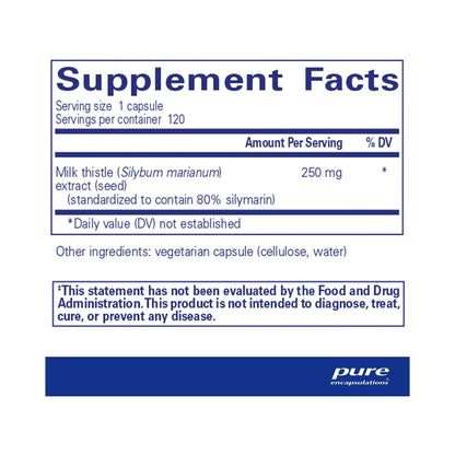 Pure Encapsulations Silymarin 60 Capsules